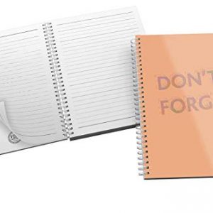 'Don't Forget' Bold and Modern Typography Design in Eye-catching Colours Orange