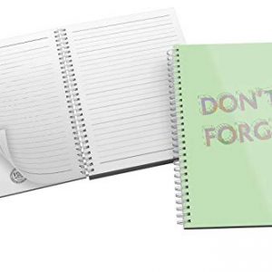 'Don't Forget' Bold and Modern Typography Design in Eye-catching Green + Orange