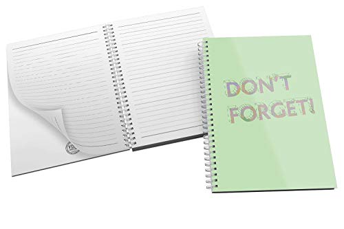 'Don't Forget' Bold and Modern Typography Design in Eye-catching Green + Orange