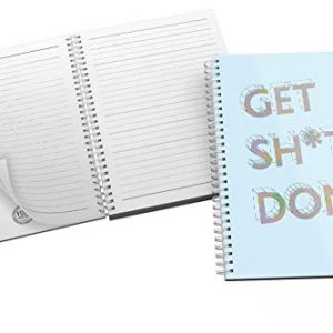 'Get Sh*t Done' Bold and Modern Typography Design in Eye-catching Blue Shades