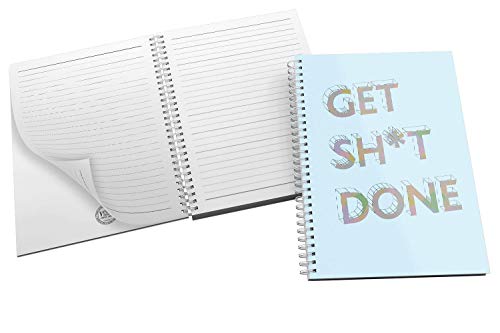 'Get Sh*t Done' Bold and Modern Typography Design in Eye-catching Blue Shades