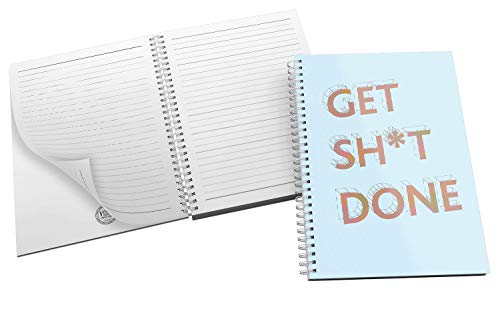'Get Sh*t Done' Bold and Modern Typography Design in Eye-catching Orange + Blue