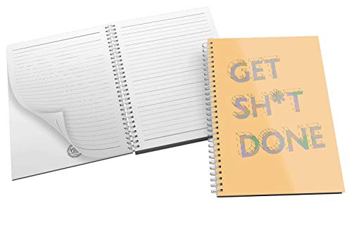 'Get Sh*t Done' Bold and Modern Typography Design in Eye-catching Orange + Grey