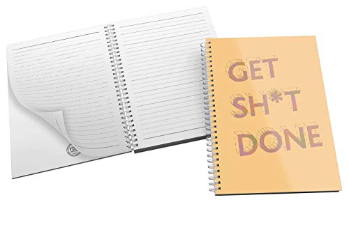 'Get Sh*t Done' Bold and Modern Typography Design in Eye-catching Orange Shades