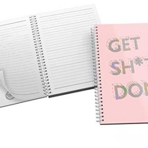 'Get Sh*t Done' Bold and Modern Typography Design in Eye-catching Pink + Grey