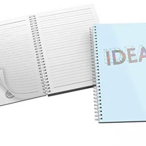 'Ideas' Bold and Modern Typography Design in Eye-catching Blue