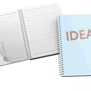 'Ideas' Bold and Modern Typography Design in Eye-catching Blue and Orange