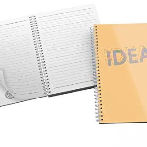 'Ideas' Bold and Modern Typography Design in Eye-catching Orange + Grey