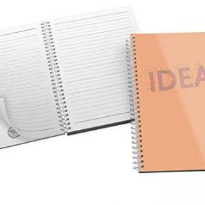'Ideas' Bold and Modern Typography Design in Eye-catching Orange and Purple