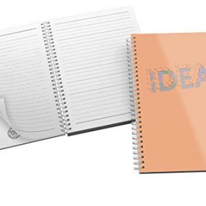 'Ideas' Bold and Modern Typography Design in Eye-catching Peach and Green