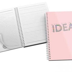 'Ideas' Bold and Modern Typography Design in Eye-catching Pink and Grey