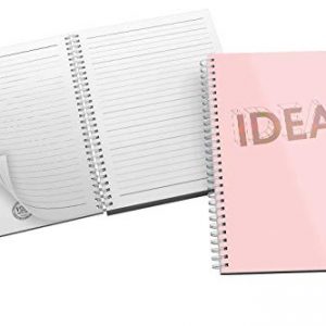 'Ideas' Bold and Modern Typography Design in Eye-catching Pink and Peach