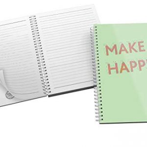 'Make it Happen' Bold and Modern Orange Typography Design on Green Background