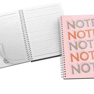 'Notes' Bold and Modern Typography Design in Eye-catching Colours (Pink)