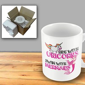 Ride with Unicorns Swim with Mermaids mug