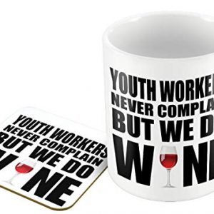 Youth Workers Never Complain But We Do Wine Set - Mug & Coaster Set