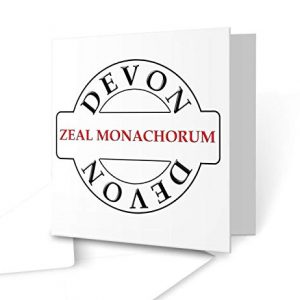 Zeal Monachorum - Devon Place Name greeting card - Square Greeting Card